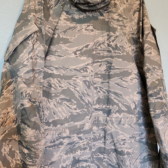 Parka APECS USAF Tiger Stripe Camouflage SPM1C1 07 C 1019 Medium Long W Beanie - Picture 10 of 10